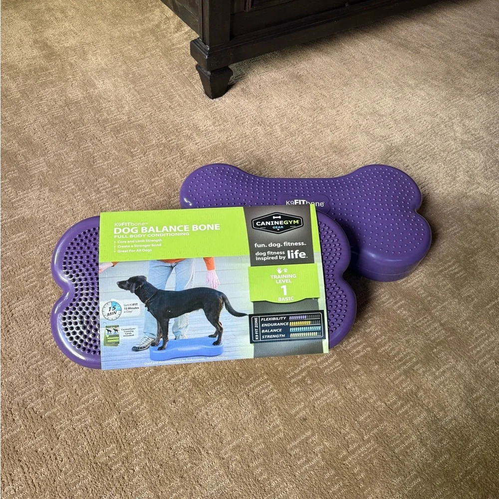 Purple Dog Balance Bone by K9FITbone - Picture 2 of 3